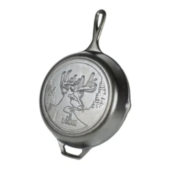Lodge L8SKWLDR 10.6875" Round Cast Iron With Helper Handle Wildlife Series Skillet (3 Each Per Case) -Kitchen Utensils Shop b358c28b 8102 46e3 83b2 f6fb140d39a5 91215.1700693921