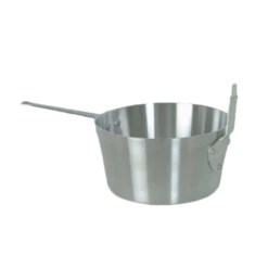 Thunder Group ALSF001 5.5 Qt. Aluminum Mirror Finish Fry Pot Fits Basket SLFB002