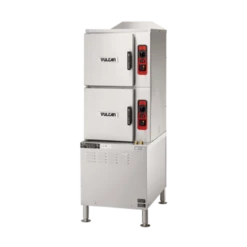 Vulcan C24ET10-PS 10 Pan Electric Floor Steamer With Cabinet Base And Professional Controls - 208 Volts