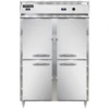 Continental Refrigerator DL2RW-SA-PT-HD 52" W Two-Section Pass-Thru Designer Line Refrigerator/Heated Cabinet