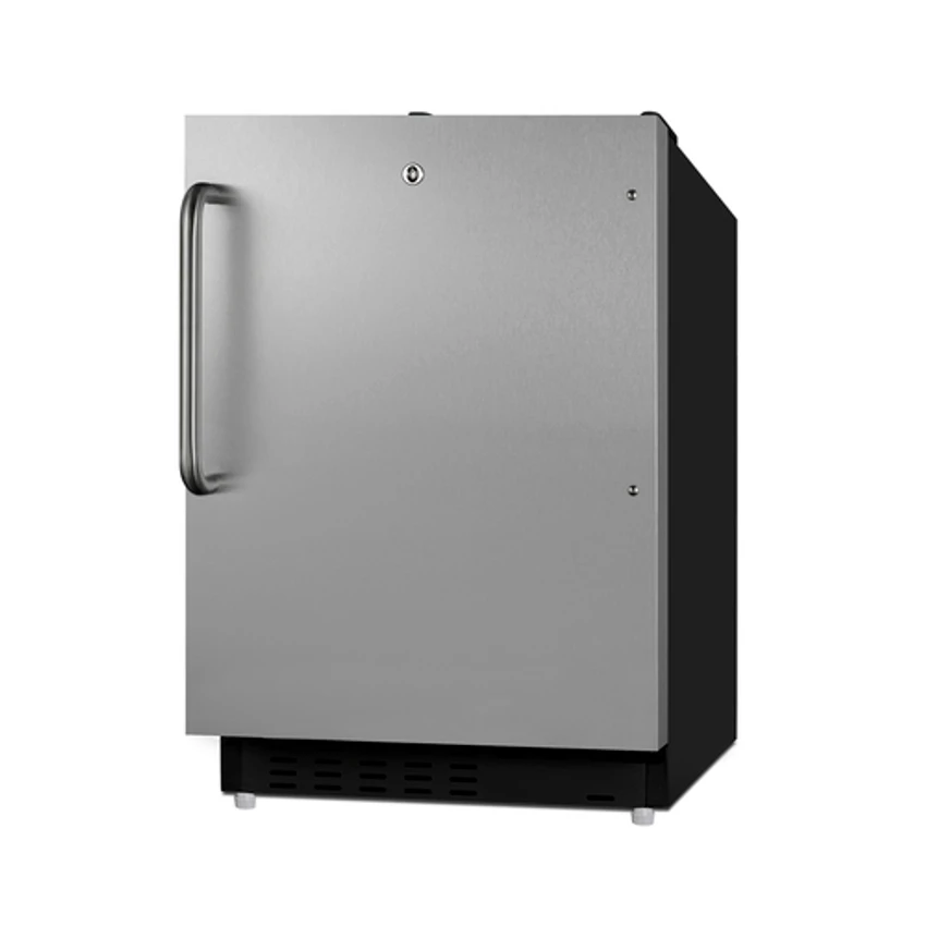 Summit ALRF49BSSTB 19.88" W Black Stainless Steel Undercounter Refrigerator-Freezer 4 Summit ALRF49BSSTB 19.88" W Black Stainless Steel Undercounter Refrigerator-Freezer - Image 2