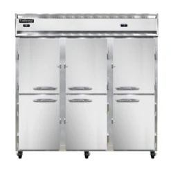 Continental Refrigerator 3RRF-HD 78" W Three-Section Solid Door Reach-In Refrigerator/Freezer