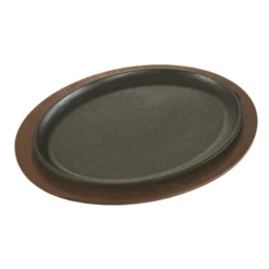 Lodge LJOSH3 13" W Cast Iron Oval Serving Griddle (3 Each Per Case)