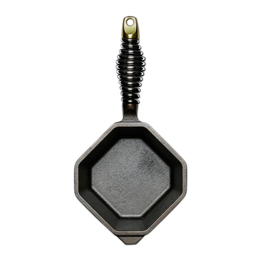 Lodge SP1Q-10001 12.25" W X 6" D X 4.25" H Octagonal Pre-Seasoned Cast Iron Finex Sauce Pot 4 Lodge SP1Q-10001 12.25" W X 6" D X 4.25" H Octagonal Pre-Seasoned Cast Iron Finex Sauce Pot - Image 2