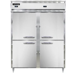 Continental Refrigerator DL2RFE-SS-HD 57" W Two-Section Solid Door Reach-In Designer Line Refrigerator/Freezer