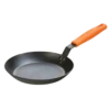 Lodge CRS10HH61 10.31" Heavy Gauge Carbon Steel Skillet With Orange Silicone Handle Holder