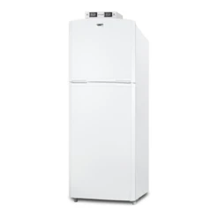 Summit BKRF14WLHD 26" W White Solid Door Break Room Refrigerator-Freezer