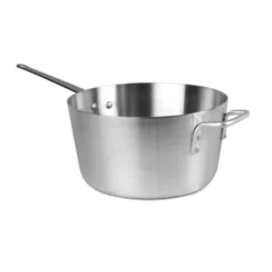 Thunder Group ALSKSS008 10 Qt. Aluminum Mirror Finish Flat Bottom Sauce Pan