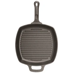 Winco CAGP-10S 10 1/2" X 1 3/4" H Cast Iron Square FireIron Induction Grill Pan