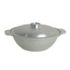 Thunder Group CETW001 6" Dia. Aluminum 2 Handles Sam Bai Wok With Lid
