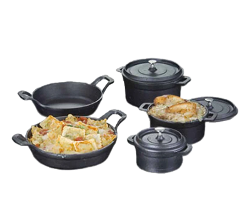 American Metalcraft CIPR6250 19 Oz. Cast Iron Round Baking Dish 3 American Metalcraft CIPR6250 19 Oz. Cast Iron Round Baking Dish