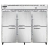 Continental Refrigerator 3RRFE-HD 85.5" W Three-Section Solid Door Reach-In Extra-Wide Refrigerator/Freezer