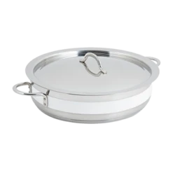 Bon Chef 60030CFWHITE 6 Qt. Stainless Steel Classic Country French Pot