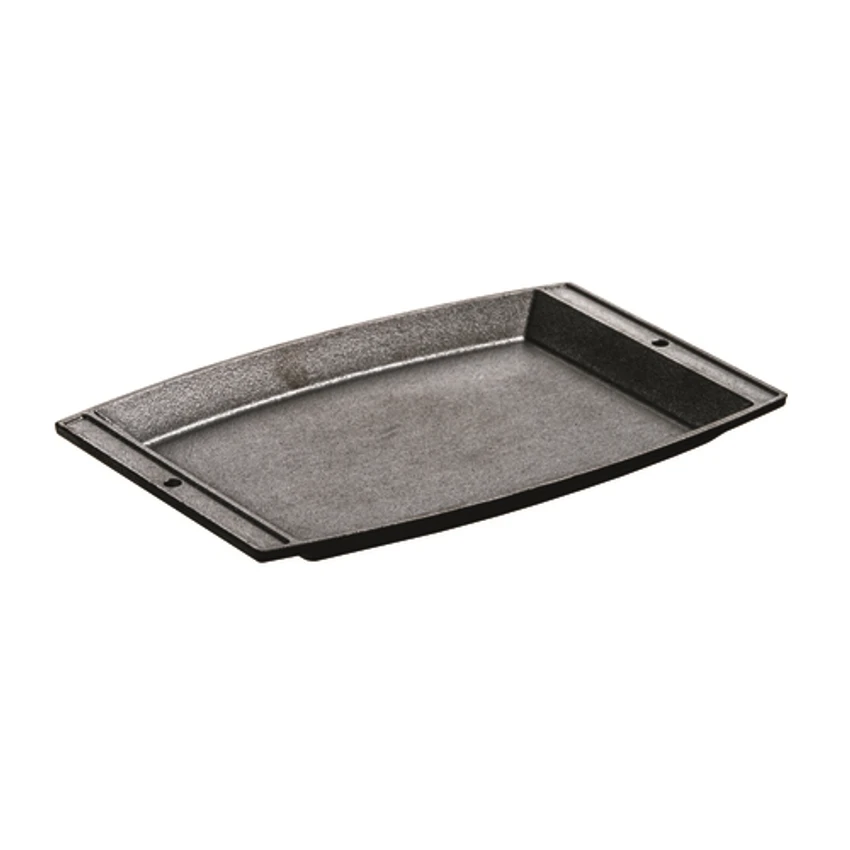 Lodge LSCP3 11.56" W X 7.75" D X .81" H Cast Iron Rectangular Sizzlin' Chef's Platter (3 Each Per Case) 3 Lodge LSCP3 11.56" W X 7.75" D X .81" H Cast Iron Rectangular Sizzlin' Chef's Platter (3 Each Per Case)