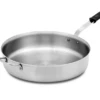 Vollrath 77747 14" Dia. 7.5 Qt. Stainless Steel & Aluminum Tribute 3-Ply Saute Pan