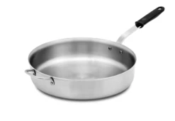 Vollrath 77747 14" Dia. 7.5 Qt. Stainless Steel & Aluminum Tribute 3-Ply Saute Pan