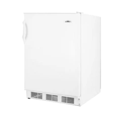 Summit AL650W 23.63" W White Undercounter Refrigerator-Freezer