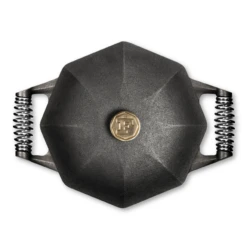 Lodge DL5-10001 5 Qt. Black Cast Iron Octagonal Finex Dutch Oven With Lid